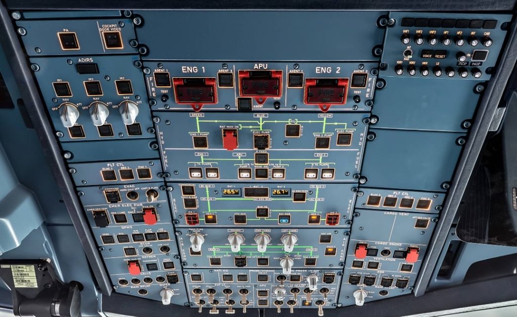 OVERHEAD A320 card – ESC Electronic-System-Cockpit